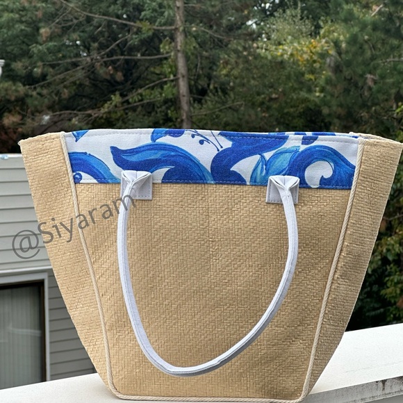 Dolce & Gabbana tote/ beach bag/ straw tote/ purse/ travel bag - Picture 3 of 6